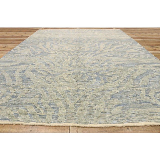 Textile Early 21st Century Vintage Turkish High-Low Textured Rug, 08'09 X 12'00 For Sale - Image 7 of 9
