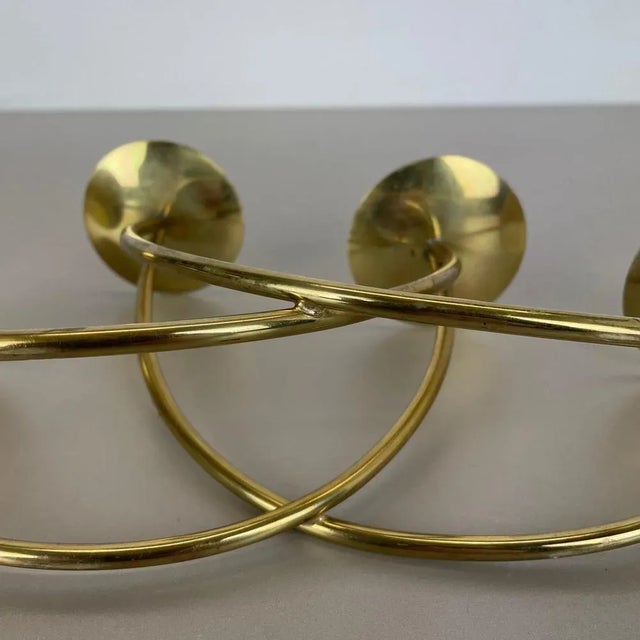 Sculptural Solid Brass Candleholder from Harald Buchrucker, Germany, 1950s For Sale - Image 15 of 18