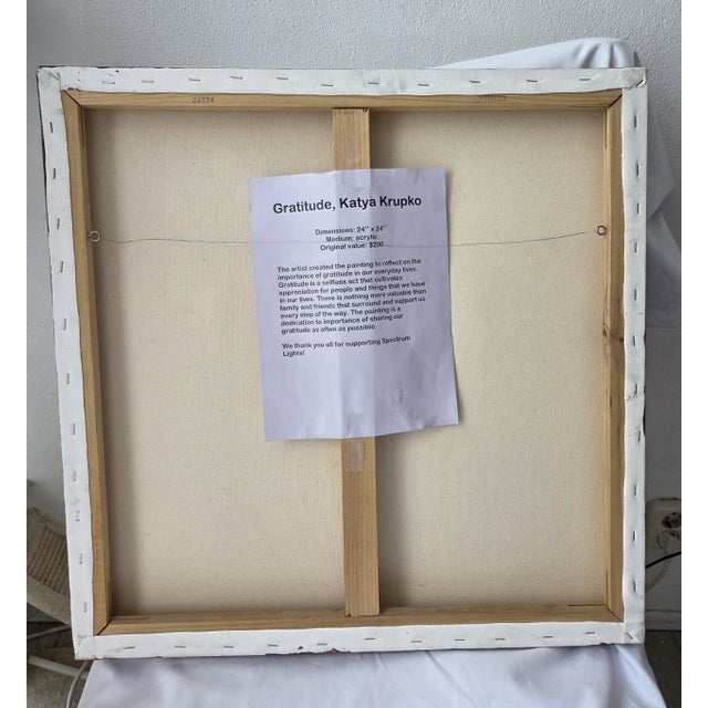Gratitude by Katya Krupko. Rusian artist based in Washington DC, United States. Canvas in good condition. This piece has...