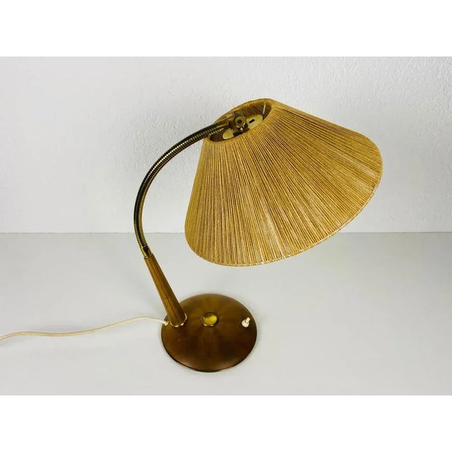 Teak and Rattan Table Lamp from Temde, 1970s For Sale - Image 15 of 18