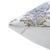 Art Deco Fabdivine Floral Block Print Pillow Cover 14x14 Inch Off-White Linen-Mor Mukut For Sale - Image 3 of 4