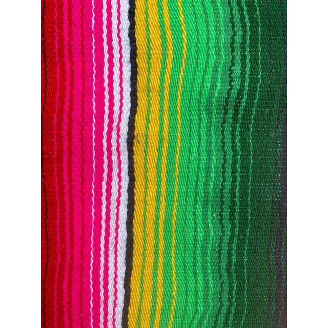 Vintage Hand Woven Colorful Runner For Sale - Image 9 of 16
