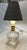 Antique Greek Key Pressed Glass Electrified Oil Lamp For Sale - Image 10 of 12