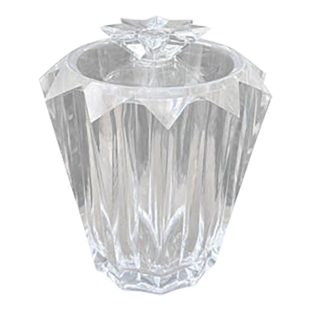 1980s Mid-Century Modern Acrylic Ice Bucket For Sale