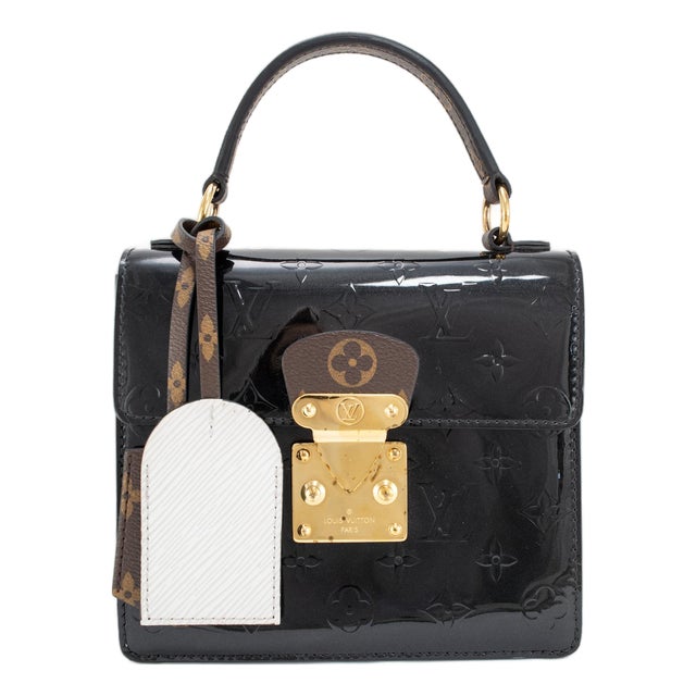 Louis Vuitton Black Monogram Vernis Epi Leather Spring Street Pm Handbag For Sale