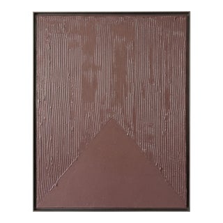 'Triangle' in Mauve Original Painting by Victoria Holly, the Holly Collective For Sale