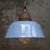 factory pendant blue enamel white interior cast iron top with clear glass E27 / E26 Up to 250V (Europe/UK Standard).The...