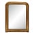 19th Century French Louis Philippe Small Gold Mirror With Flowers For Sale
