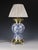 Victorian Belgian Blue and White Faience Oil Lamp, 1880 For Sale - Image 3 of 14