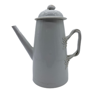 Antique Chinese Export White Porcelain Teapot With Lid, Circa 1800