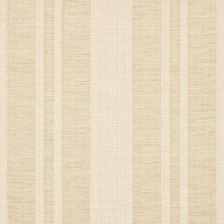 Schumacher Simon Wool Linen Stripe Fabric in Natural For Sale