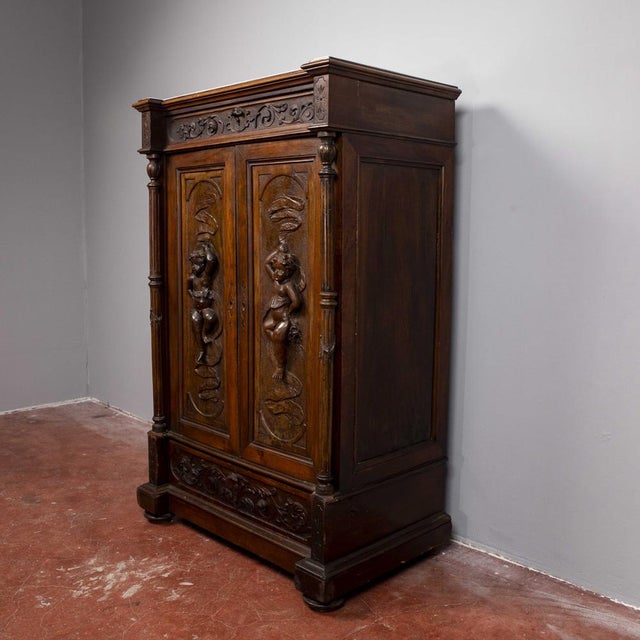 Carved Secretaire with Drawers For Sale - Image 10 of 18