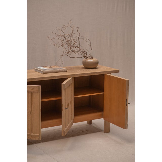 Brutalist Architectural Oak Sideboard, 1970 For Sale - Image 13 of 18