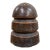 Antique Brown Ceramic Mushroom Cap Glazed Brown Insulator For Sale