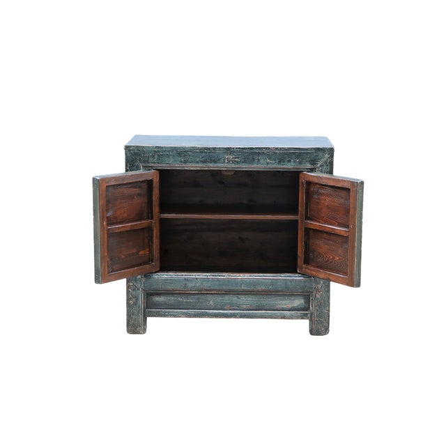 Vintage Chinese Painted and Lacquered Hall Cabinet For Sale - Image 4 of 5