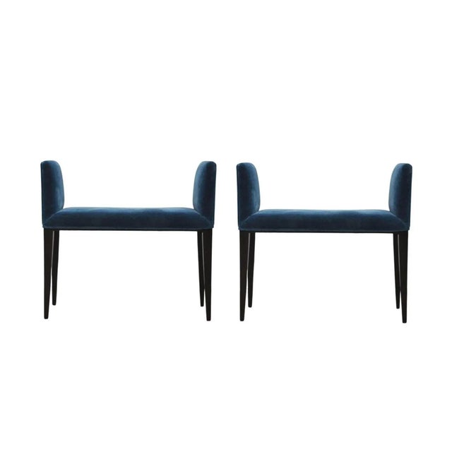 Vintage 1940's "Bermuda" benches model #4962 designed by Edward Wormley for Dunbar FurnitureBerne, Indiana. Playful and...