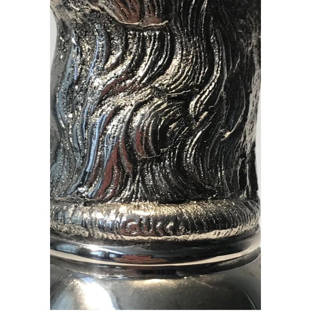 Gucci 1970's Gucci Stag Silver-Plated Large Stirrup Cup Goblets - Set of 2 For Sale - Image 4 of 8
