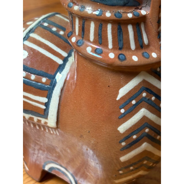 1960 Indian Handicrafts Week Terracotta Horse – Bihar Folk Art Sculpture For Sale - Image 9 of 12