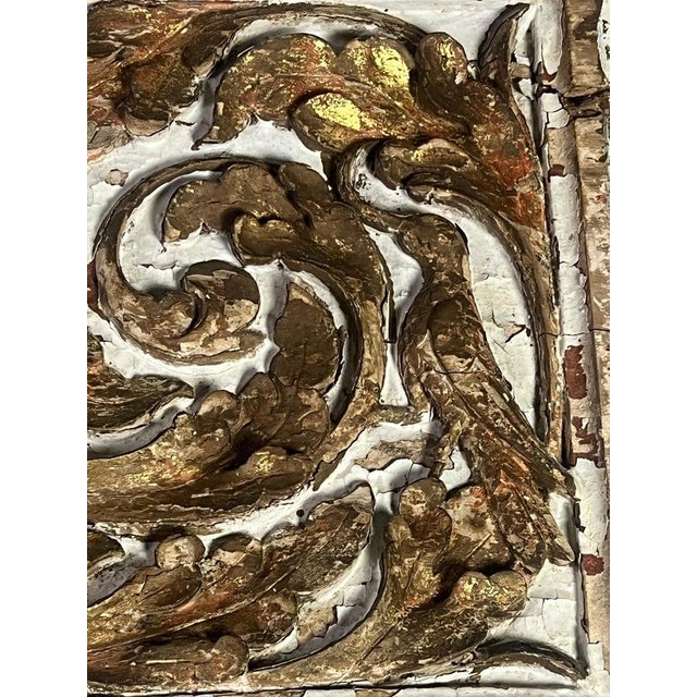 Brass 19th C. Painted & Parcel Gilt Mirror For Sale - Image 8 of 15