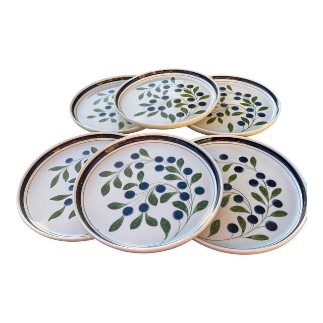 Dansk Berries Dinner Plates- Set of 6 Circa 2001-2003 For Sale