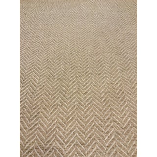 Wesley Hall: Colton Cream Chevron Designer Fabric - 7 Yards For Sale