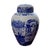 Chinoiserie Vintage Spode Blue Italian Ginger Jar With Lid - Blue & White Chinoiserie Ceramic Urn For Sale - Image 3 of 6
