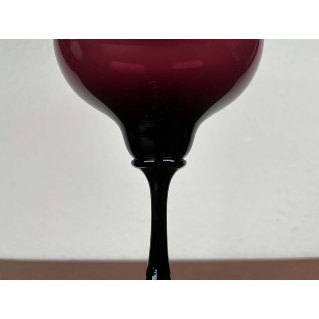 Glass Mid-Century Modern Glass Vase by Hugo Gehlin for Gullaskruf Glasbruk, Sweden, 1950s For Sale - Image 7 of 13