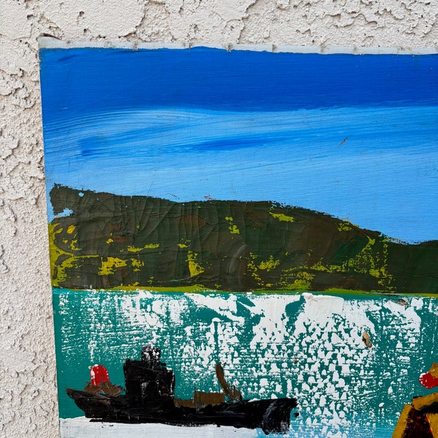 1960s Paul Blaine Henrie “Views of Hyde St” Large Mid-Century Oil Painting For Sale In Los Angeles - Image 6 of 16