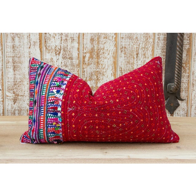 Early 21st Century Suta Antique Tribal Grain Sack Pillow For Sale - Image 5 of 10