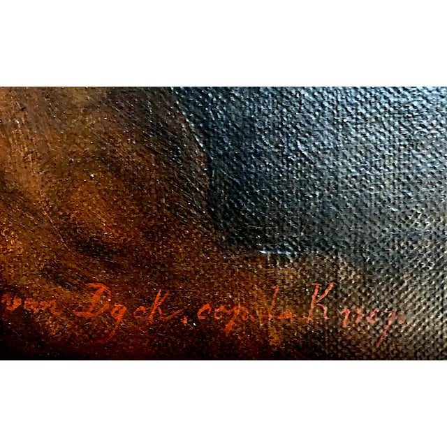 Early 19th Century 18th- To 19th-Century Old Master “The Rest of the Holy Family During the Flight Into Egypt” After Anthonius Van Dyck For Sale - Image 5 of 6