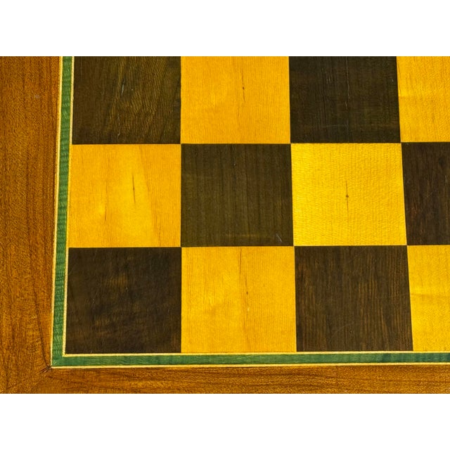 Brown Mid-Century Italian Sorrento Reversible Game Table For Sale - Image 8 of 12