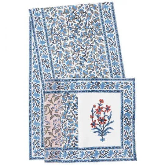 Indian Anna Blue Runner For Sale - Image 3 of 6