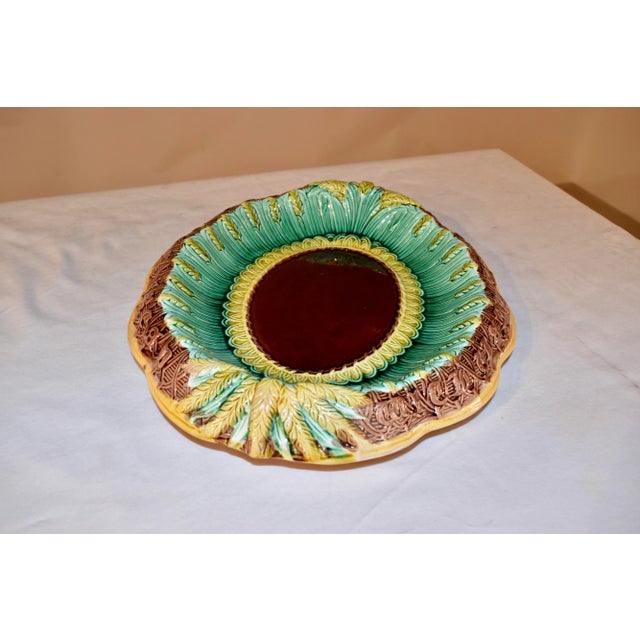 Ceramic 19th C Majolica Bread Tray For Sale - Image 7 of 9