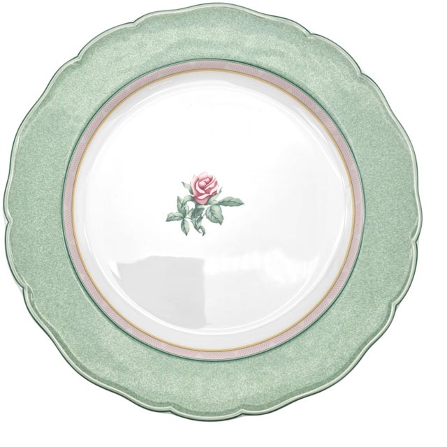 Ceramic Wedgwood English Cottage Collection “Mist” Dinner Plate Pair 11.5" For Sale - Image 7 of 9