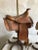 Brown 1960s Leather Horse Saddle Lamps on a Horseshoe Base - a Pair For Sale - Image 8 of 12