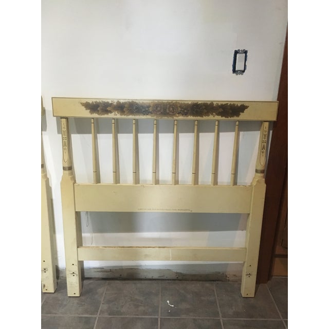 1960s Vintage Hitchcock Painted Twin Size Headboards a Pair Chairish