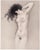 Louis icart (1888 - 1950) very large areola (aréole très large) from "the life of breasts" original colour etching and...
