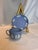 A beautiful teacup and saucer in the vintage Wedgwood Jasperware iconic pale blue and white colorway, dating to circa...