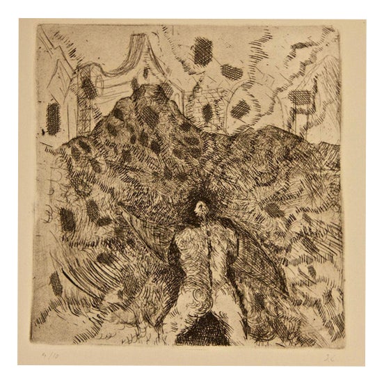 Sandro Chia, Son of the Face, 1960s, Etching For Sale