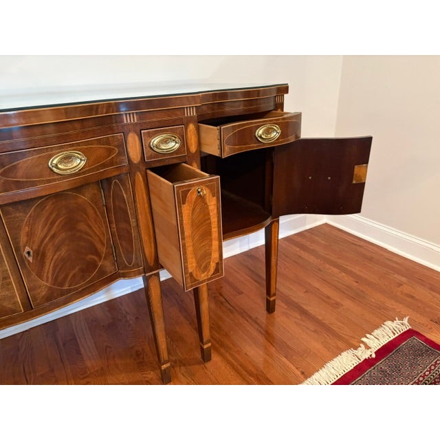 Wood 1980s New York Sideboard From Kindel Winterthur Museum Collections For Sale - Image 7 of 10