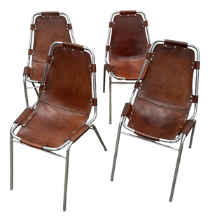 Les Arcs Chairs by Charlotte Perriand for Cassina, 1968, Set of 12