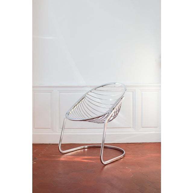 Egg Armchair attributed to Gastone Rinaldi, 1970s For Sale - Image 3 of 18