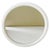 Vintage Space Age Wall Mirror in White Plastic, 1970s For Sale - Image 4 of 7