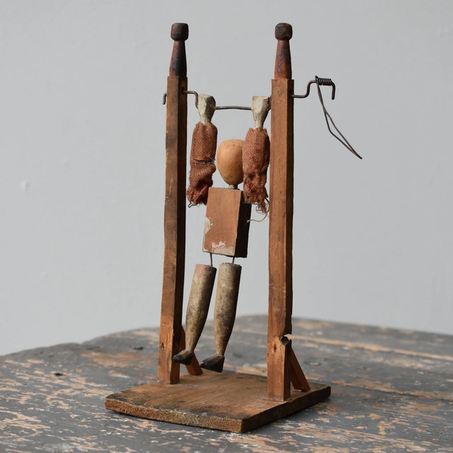Folk Art Vintage Folk Art Acrobat Whirligig, Circa 1st-Half 20th Century For Sale - Image 3 of 18
