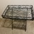 Metal Late 20th Century London House Glass and Iron Folding Side Table, Including Glass Table Top. For Sale - Image 7 of 7