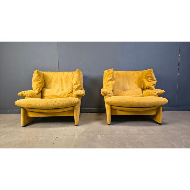 Porto Venere Sofa by Vico Magistretti for Cassina, 1980s, Set of 2 For Sale - Image 10 of 12