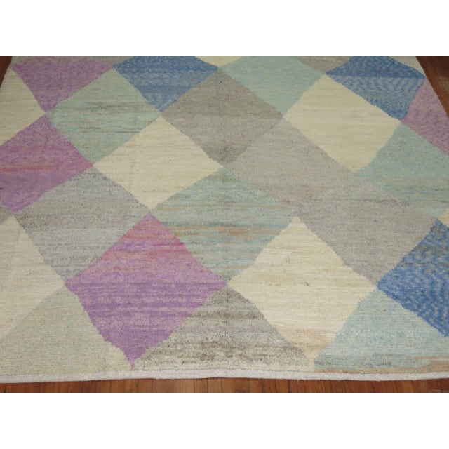 Vintage Inspired Turkish Tulu Room Size Carpet - 9'8" x 10'11" For Sale In New York - Image 6 of 6