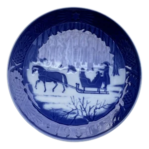 Christmas Plate Jingle Bells from Royal Copenhagen, Denmark, 1984