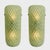 Set of Two Mid-Century Modern Green "Graniglia" Rombus Murano Glass Wall Sconces For Sale - Image 9 of 10