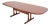Niels Otto Møller Style Danish Modern Sculpted Rosewood Extension Dining Table, Newly Refinished For Sale